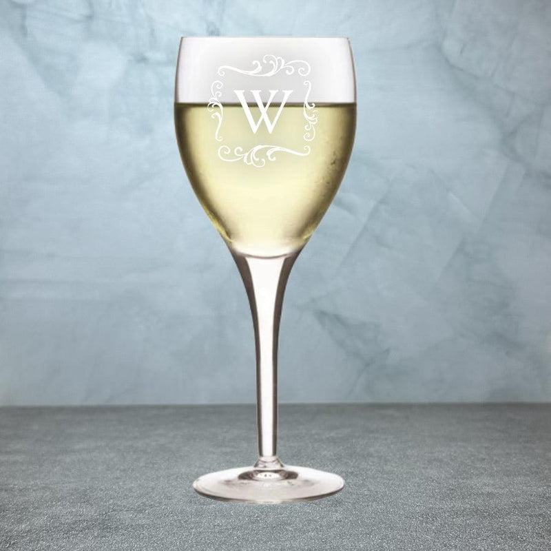 Engraved Crystal Wine Glass - 11 oz - Item 439/10367 Personalized Engraved Quality Glass Engraving