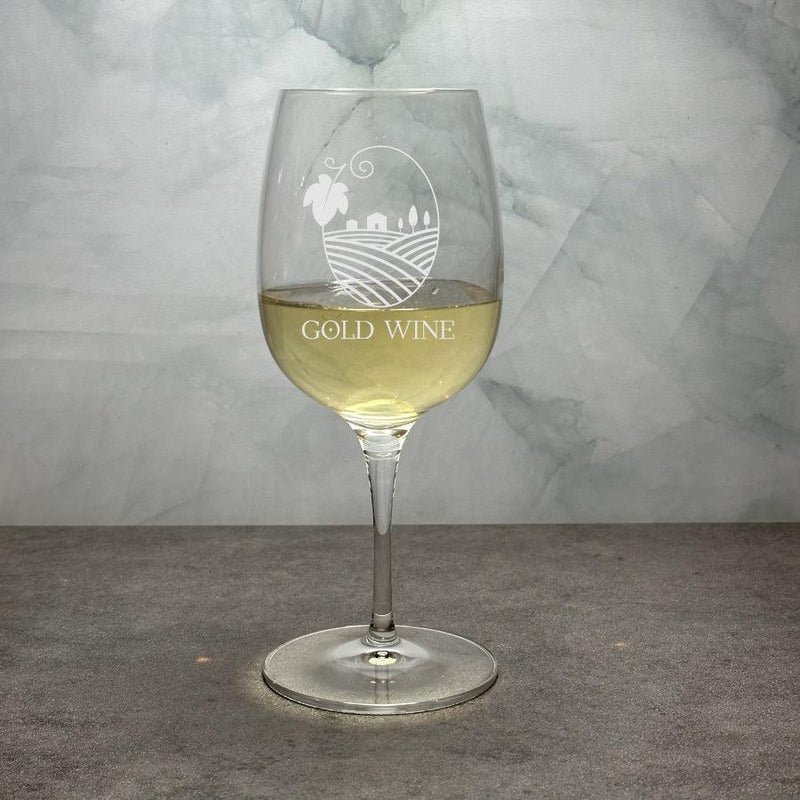 Engraved Palace Crystal Wine Glass - 12 oz - Item 414/09230 Personalized Engraved Quality Glass Engraving