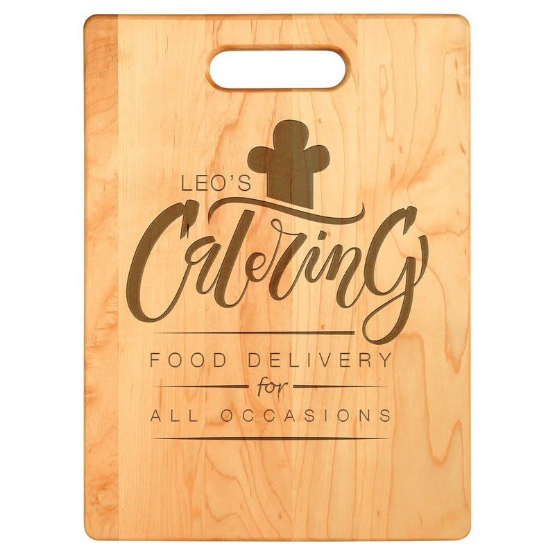 Engraved 13 3/4" x 9 3/4" Maple Personalized Cutting Board Personalized Engraved Maple Cutting Board Quality Glass Engraving
