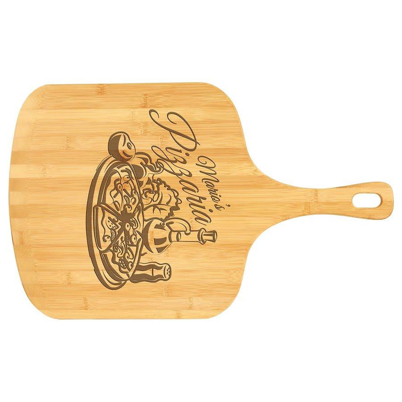 Engraved 23 1/2" x 14 1/2" Bamboo Personalized Pizza Board Personalized Engraved Bamboo Pizza Board Quality Glass Engraving