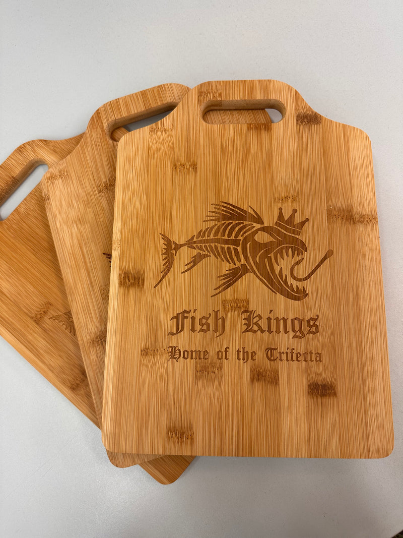 Engraved 13" x 9" Bamboo Personalized Cutting Board with Handle Personalized Engraved Bamboo Cutting Board with Handle Quality Glass Engraving