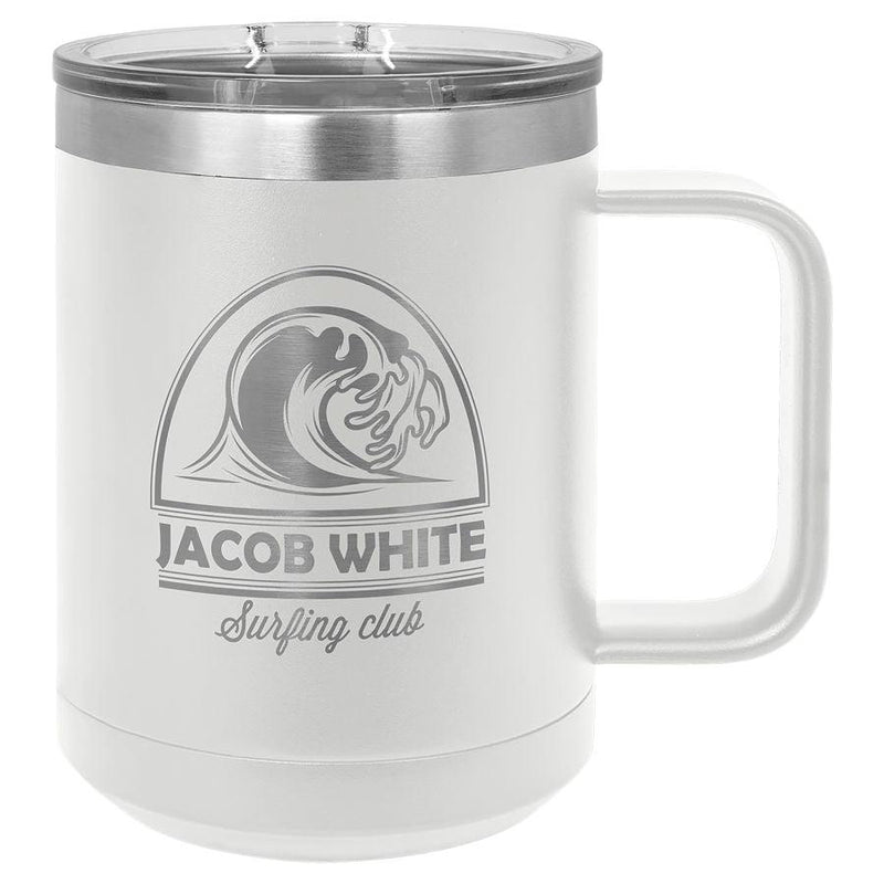 Engraved Polar Camel 15 oz. Vacuum Insulated Mug with Slider Lid Personalized Engraved Quality Glass Engraving