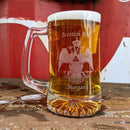 Engraved Beer Mug - 25 oz - Item 503/53404 Personalized Engraved Quality Glass Engraving