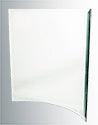 Engraved Beveled Edge Curved Glass Award - 12x13 - Item A55-102B Personalized Engraved Quality Glass Engraving