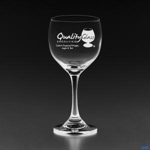 Engraved Acopa 12.5 oz. Balloon Wine Glass - Item QGE-5534440 Personalized Engraved Drinkware Quality Glass Engraving