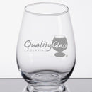 Engraved Stemless Wine Glass - 12 oz - Item 5535519 Personalized Engraved Drinkware Quality Glass Engraving
