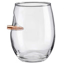 Personalized BenShot Engraved Bullet Wine Glass - 15 oz - ItemC8303/Benshot Personalized Engraved Quality Glass Engraving