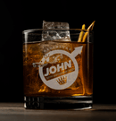 Personalized Groomsmen Whiskey Glasses Engraved 11 oz Cocktail Rocks Glass Personalized Engraved Quality Glass Engraving