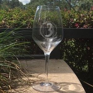Engraved Luigi Bormioli Atelier Crystal Riesling Wine Glass - 15 oz - Item 08746 Personalized Engraved Drinkware Quality Glass Engraving