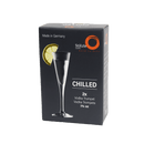 Engraved Stolzle Chilled Vodka - Cordial Trumpet Glass 1 3/4 oz. - Set of 2 Personalized Engraved Quality Glass Engraving