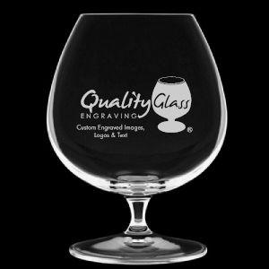 Engraved Luigi Bormioli Crystal Vinoteque Cognac Snifter Glass - 15.75 oz - C416K engraved Drinkware Quality Glass Engraving 