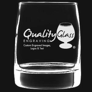 Engraved Vibe Double Rocks / Old Fashioned Glass - 12 oz - Item 2311 Personalized Engraved Quality Glass Engraving