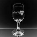 Engraved Libbey 3766 Personalized 6.5 oz. White Wine Glass Personalized Engraved Drinkware Quality Glass Engraving