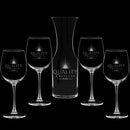 Engraved White Wine Carafe Sets - Item 371-3 Personalized Engraved Quality Glass Engraving