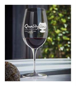 Engraved Palace Crystal Wine Glass - 16 oz - Item 415/09461 Personalized Engraved Quality Glass Engraving