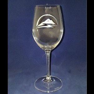 Engraved Riedel Crystal Wine Glass - 12 oz - Item 0489/1 Personalized Engraved Quality Glass Engraving