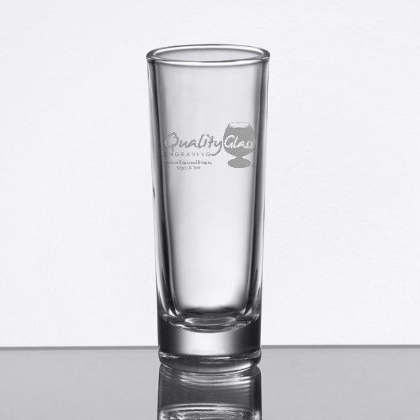 Engraved Tall Cordial Shot Glass - 2 oz - Item 107/1650-GA01005 Personalized Engraved Glass Quality Glass Engraving