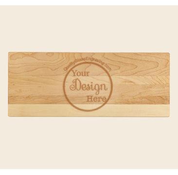 Engraved Small Rectangular Board 15''x6''x3/4'' Personalized Engraved Wood Quality Glass Engraving