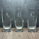 Pre-Engraved Monogram Rossini Crystal 13.5 oz - Item 134A / 07180 Personalized Engraved Drinkware Quality Glass Engraving