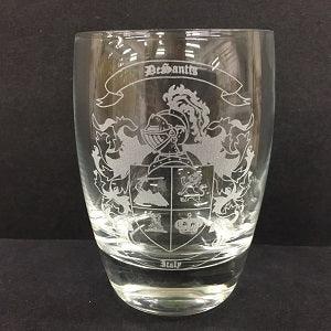 Engraved Crystal DOF Bar Glass - 12 oz - Item 166/10234 Personalized Engraved Quality Glass Engraving