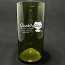 Engraved Green Recycled Wine Bottle Tumbler - 16 oz. Item QGE-97284 Personalized Engraved Quality Glass Engraving