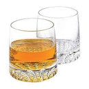 Engraved Park Avenue European Crystal Rocks 12 oz Bar Glasses (Set of 4) - Item 190/K832 Personalized Engraved Drinkware Quality Glass Engraving