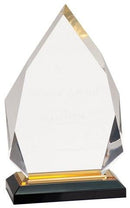 5 1/4" x 6 3/4" Engraved Gold Diamond Impress Personalized Acrylic Award Personalized Engraved Quality Glass Engraving