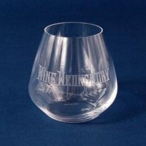 Engraved Luigi Bormioli Atelier Stemless Crystal Wine Glass 20 oz - Item 457/10290 Personalized Engraved Drinkware Quality Glass Engraving