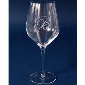 Engraved Crystal Cabernet/Merlot Wine Glass - 23oz - Item 450/08743 Personalized Engraved Drinkware Quality Glass Engraving