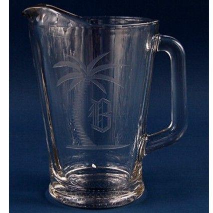 Engraved Classic Beer Pitcher - 60 oz - Item 615/5260 Personalized Engraved Quality Glass Engraving