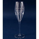 Engraved Crystal Champagne Glass - 10 oz - Item 449/08748 Personalized Engraved Quality Glass Engraving