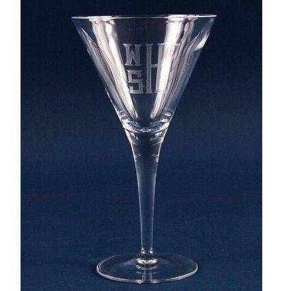 Engraved 9.25 oz. Cocktail Martini Glass - Item 5535442 Personalized Engraved Quality Glass Engraving