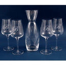 Engraved 5 Piece Crystal White Wine Set - Item 375-5 Personalized Engraved Quality Glass Engraving