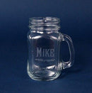 Mason Jar Engraved Tea or Beer Mug - 16 oz - Item 518/97084 Personalized Engraved Quality Glass Engraving
