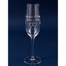 Engraved Luigi Bormioli Palace Crystal Flute Champagne Glass - 8 oz - Item 479/09233-06 Personalized Engraved Drinkware Quality Glass Engraving