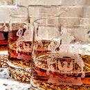 Engraved Park Avenue Badash Crystal Rocks 12 oz Bar Glass - Item 190/K832 Personalized Engraved Drinkware Quality Glass Engraving