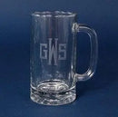 Engraved Tankard Beer Mug - 16 oz - Item 558/5092 Personalized Engraved Quality Glass Engraving