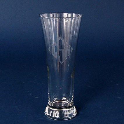Engraved Flare Pilsner Glass - 16 oz - Item 203/247 Personalized Engraved Quality Glass Engraving
