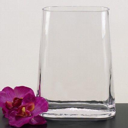 Engraved Daydream Crystal Rectangle Tower Vase - 9" - Item S404 Personalized Engraved Quality Glass Engraving