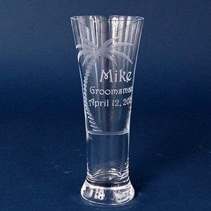 Engraved Luigi Bormioli Pilsner Beer Glass - 15 oz - Item 224/06085 Personalized Engraved Glass Quality Glass Engraving