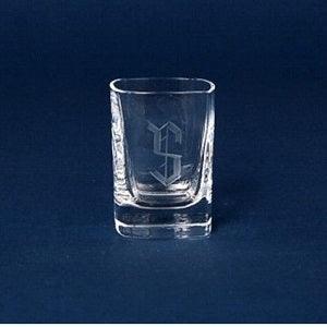 Engraved Strauss Crystal Shot Glass - 2 oz - Item 146/09828 Personalized Engraved Drinkware Quality Glass Engraving