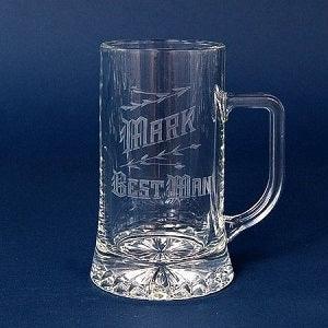 Engraved Maxim Beer Mug - 17 oz - Item 542/2329SA450 Personalized Engraved Quality Glass Engraving